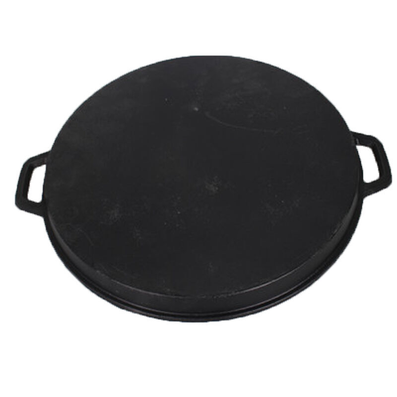 商用家用时尚铸铁烧烤盘 商用烤肉盘圆形铁板烧 烤肉锅韩式大烤盘烤锅